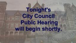 Thumbnail image for City Council 6:45pm Public Hearing - January 5, 2026