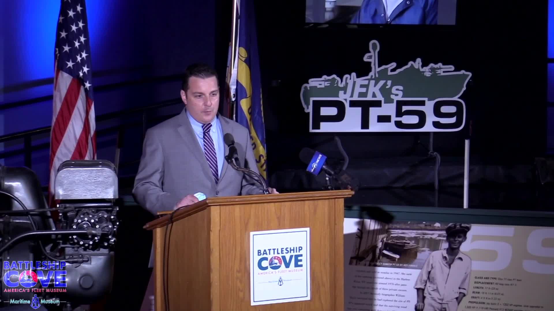 Thumbnail image for Battleship Cove - JFK's PT59 Dedication